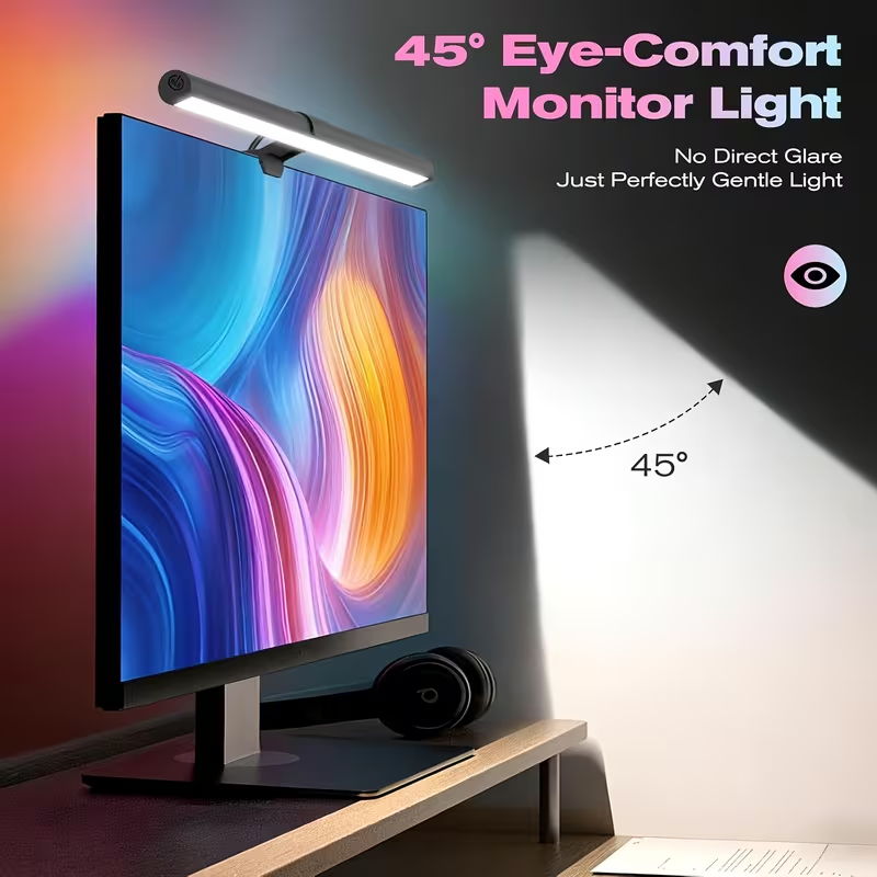 Pc Gaming Rgb - ไฟ LED สำหรับหน้าจอคอมพิวเตอร์แบบใช้พลังงาน USB, โคมไฟแขวนหน้าจอเปลี่ยนสี RGB,