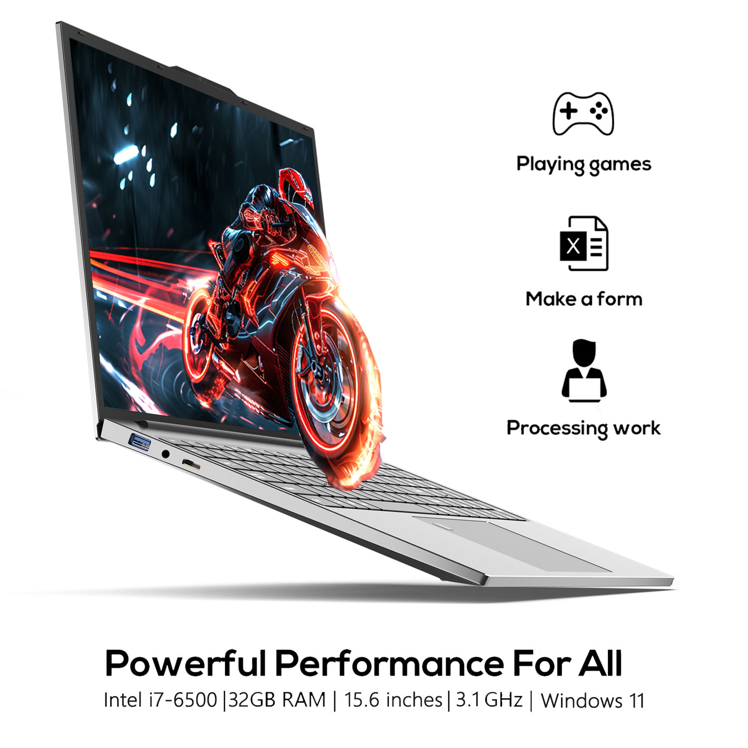Pc Gaming I7 - แล็ปท็อป 15.6 นิ้ว intel i7-6500U แล็ปท็อปสำหรับเล่นเกม