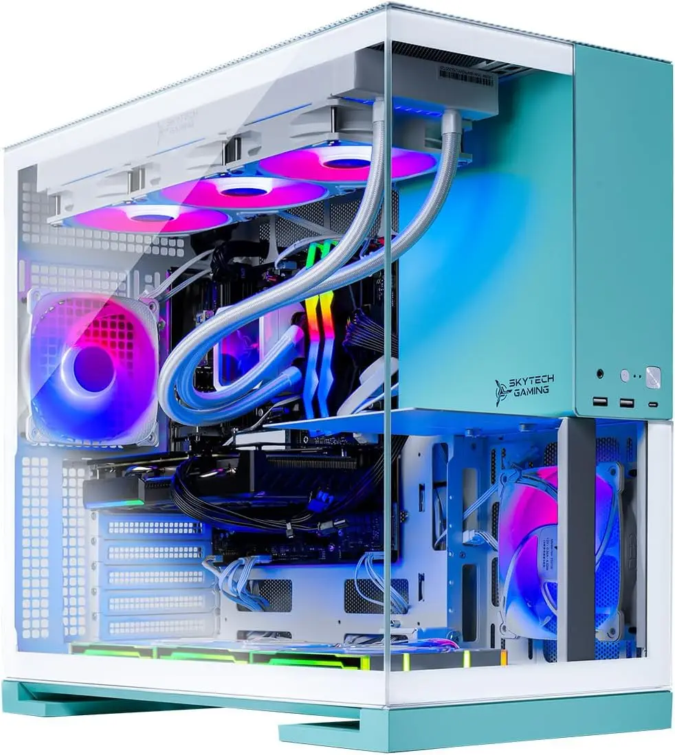 Pc Gaming Nvidia 5080 - คอมพิวเตอร์เดสก์ท็อป Skytech Gaming Aqua, Ryzen 7