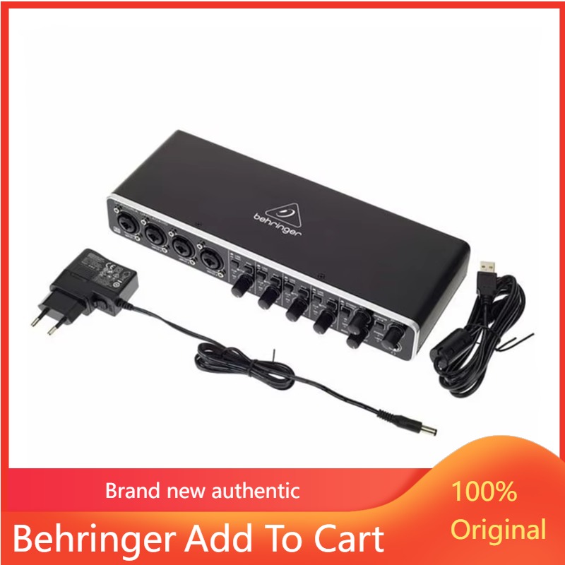 Sound Card Usb - การ์ดเสียง Behringer UMC404HD ปี 2026 อินเทอร์เฟซเสียง/MIDI