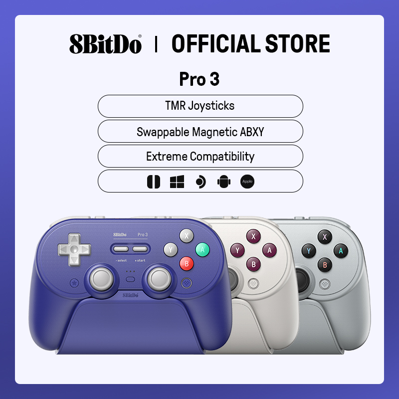 Pc Gaming Apple - 8BitDo Pro 3 คอนโทรลเลอร์เกมไร้สายสําหรับสวิตช์ 1/2 Windows,