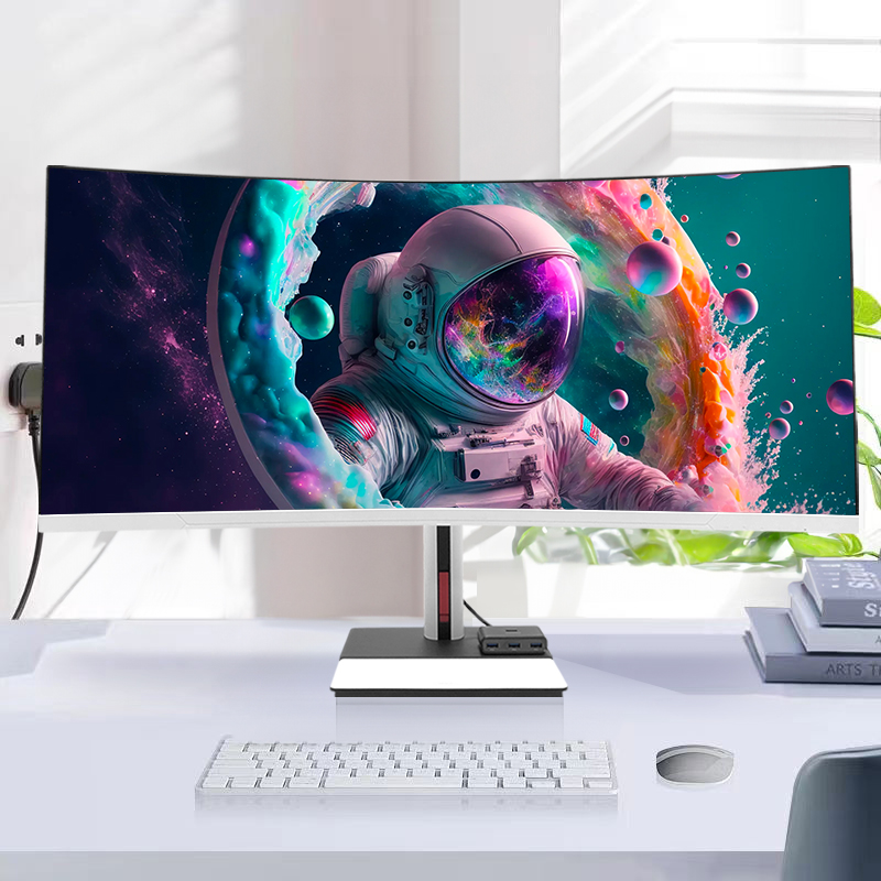 Pc Gaming I7 - คอมพิวเตอร์ตั้งโต๊ะหน้าจอโค้ง 4K ขนาด 34 นิ้ว ออลอินวัน