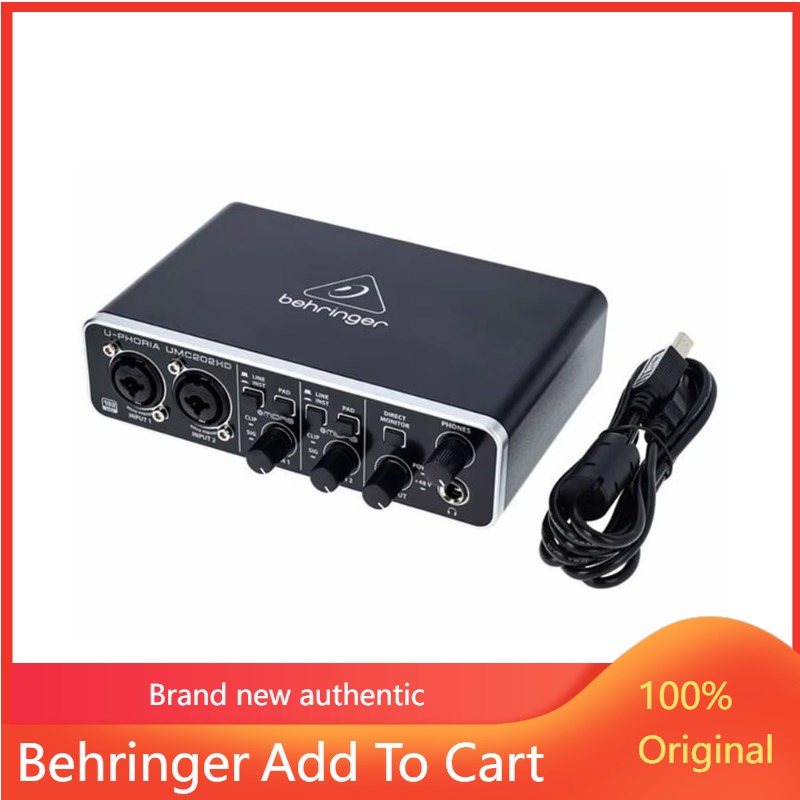Sound Card Usb - การ์ดเสียง Behringer U-Phoria UMC202HD ปี 2026