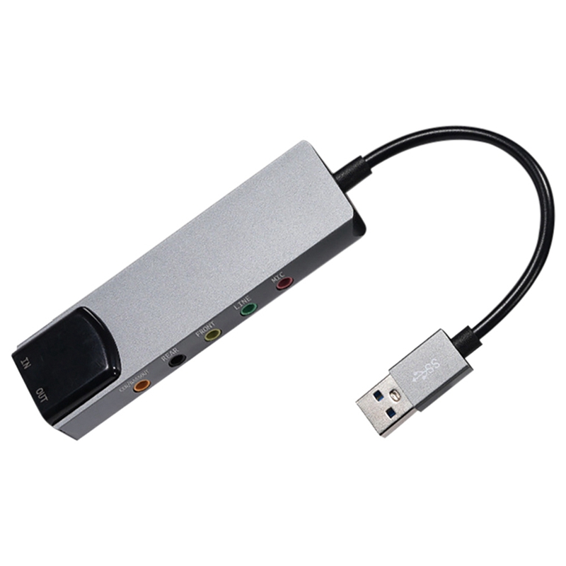 การ์ดเสียงภายนอก USB แบบ 6-in- - Sound Card Usb บทวิจารณ์และราคา