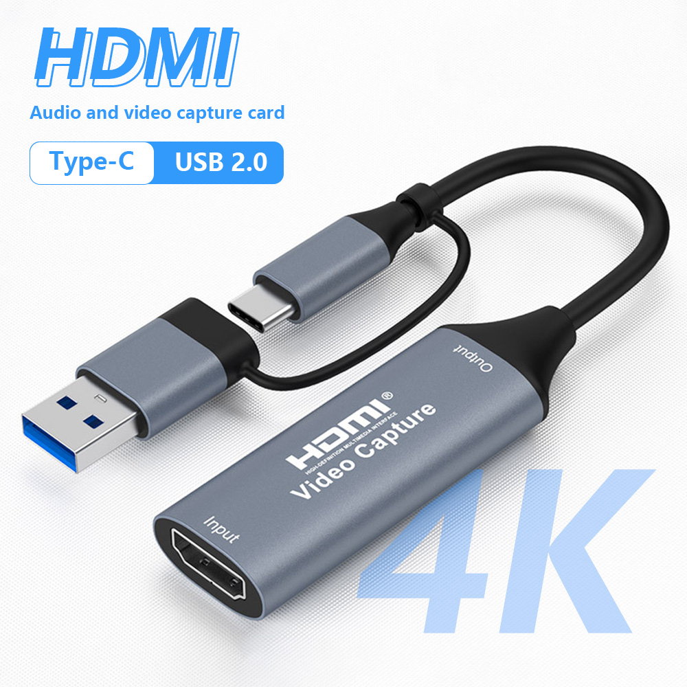 การ์ดบันทึกวิดีโอ 4K 2 in 1 US - Sound Card Usb บทวิจารณ์และราคา