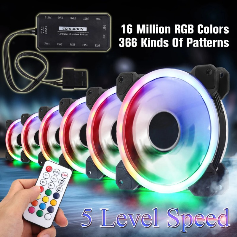 พัดลมระบายความร้อนพีซีแบบเงียบ - Pc Gaming Rgb บทวิจารณ์และราคา