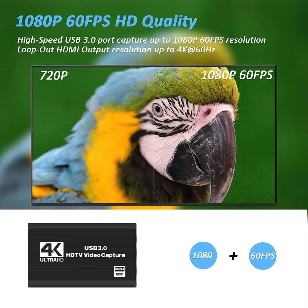 การ์ดบันทึกวิดีโอ Roreta 4K US - Sound Card Usb บทวิจารณ์และราคา