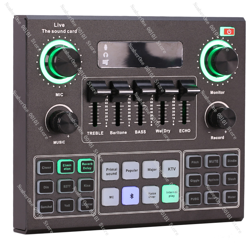 ชุดไมโครโฟนพร้อมการ์ดเสียง V9  - Sound Card Usb บทวิจารณ์และราคา
