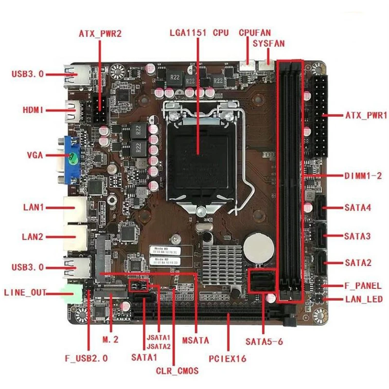 B365 มินิ-ITX เมนบอร์ด LGA 115 - Pc Gaming I7 บทวิจารณ์และราคา