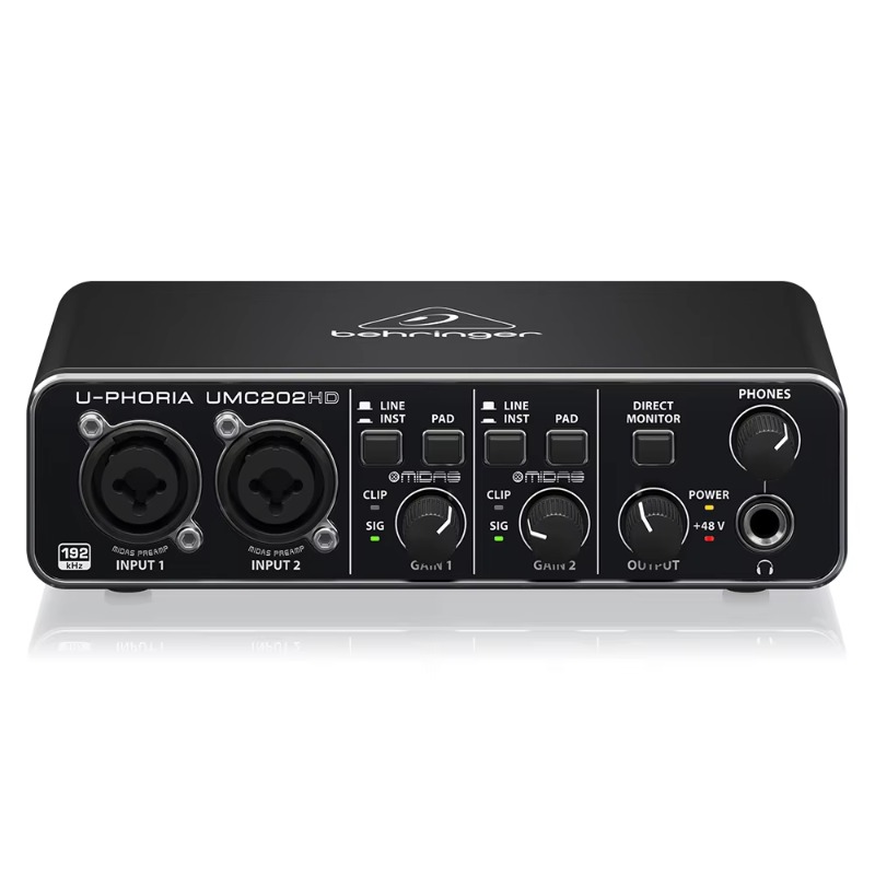 การ์ดเสียง Behringer U-Phoria  - Sound Card Usb บทวิจารณ์และราคา